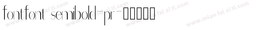 fontfont semibold-pr字体转换